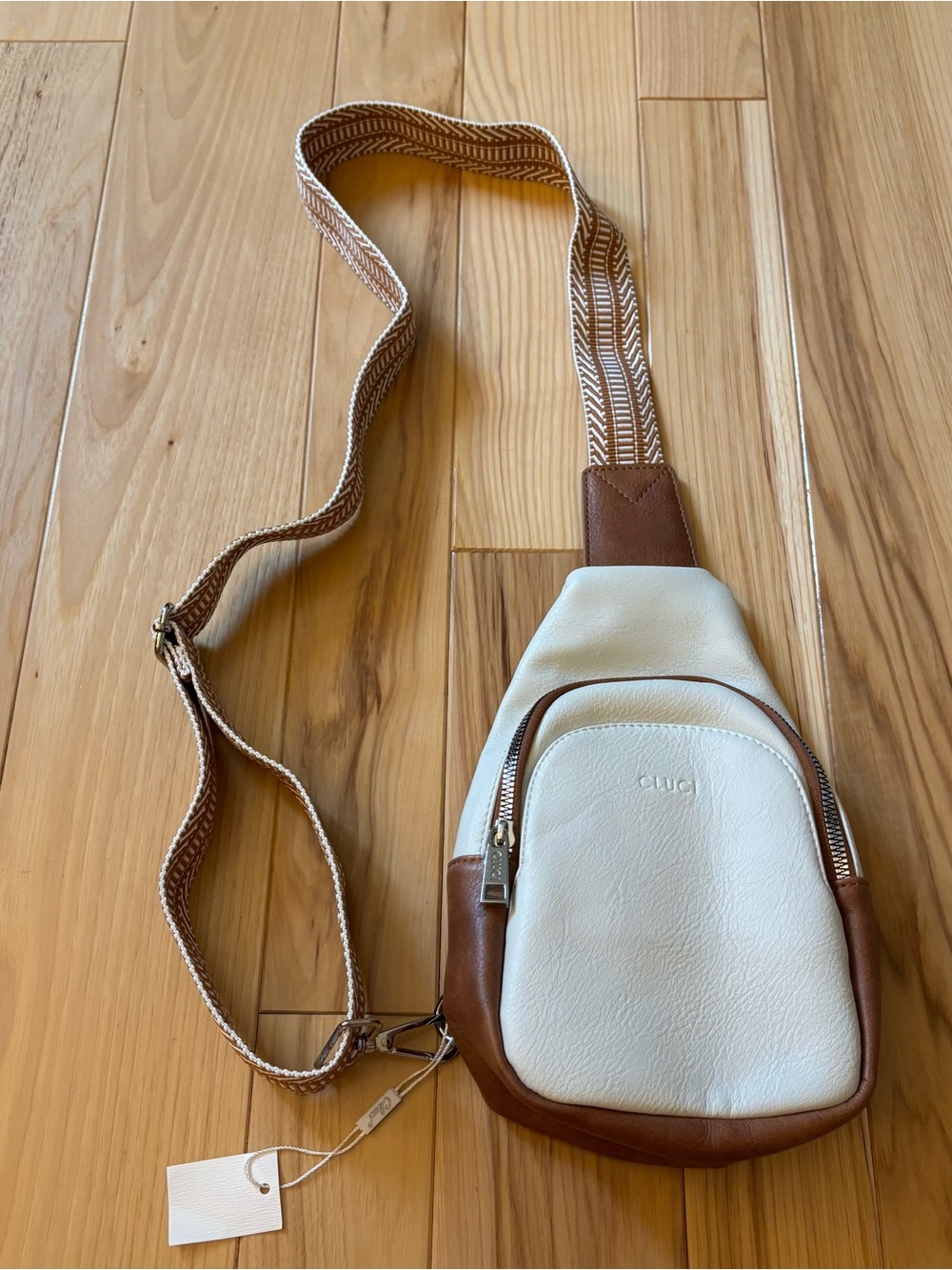 NEW Cluci Faux Leather Sling Bag